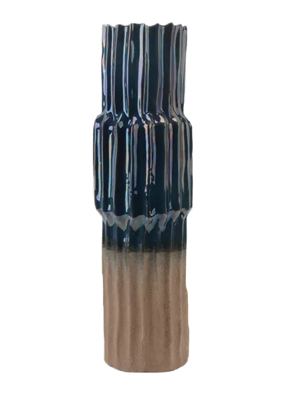 STAPO - vaas - keramiek - DIA 15,5 cm - regenboogkleurig