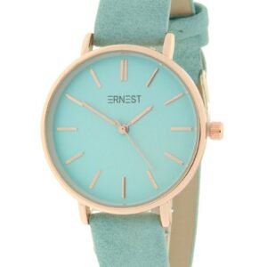 Ernest horloge Silver-Cindy-Medium - zacht turquoise