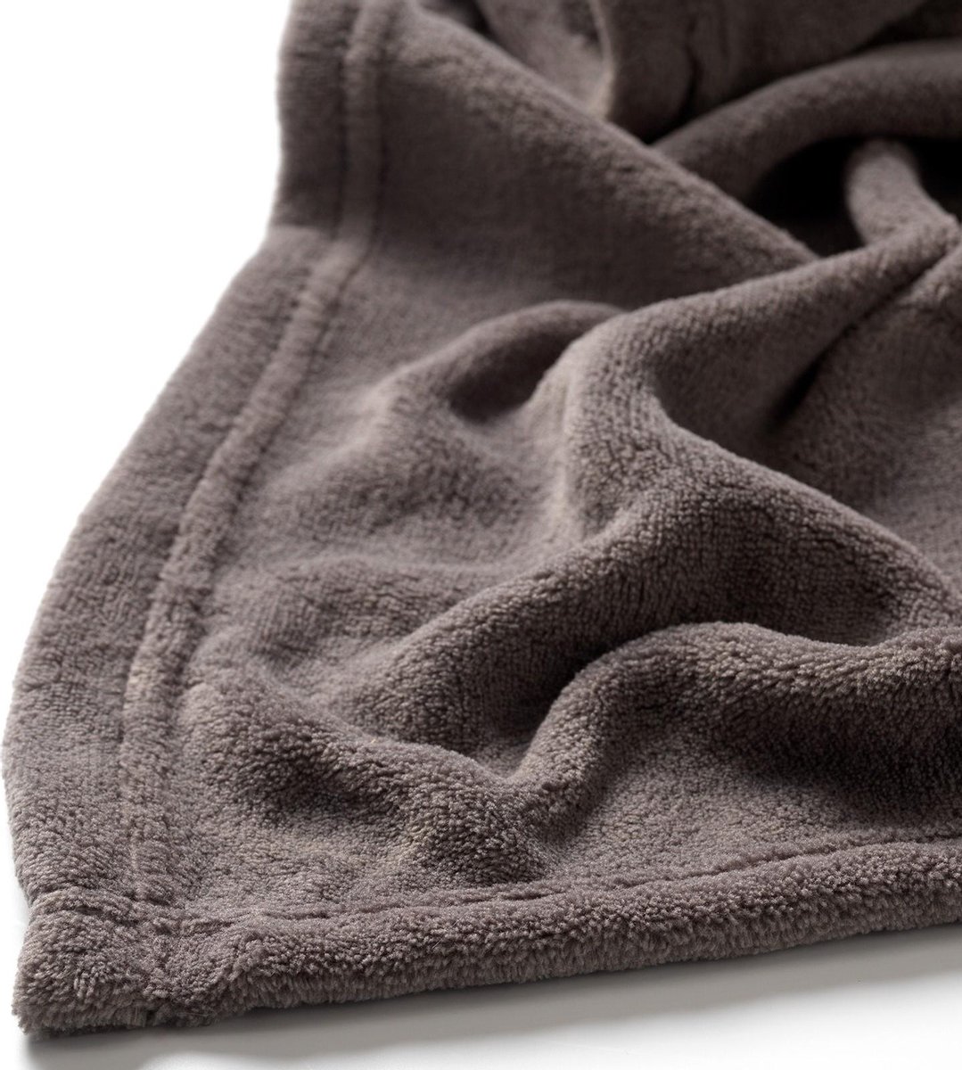 Dutch Decor HARVEY - Plaid van fleece Charcoal Gray 150x200 cm - Afbeelding 3