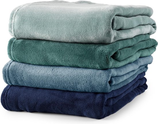 Dutch Decor HARVEY - Plaid van fleece Insignia Blue 150x200 cm - Afbeelding 4