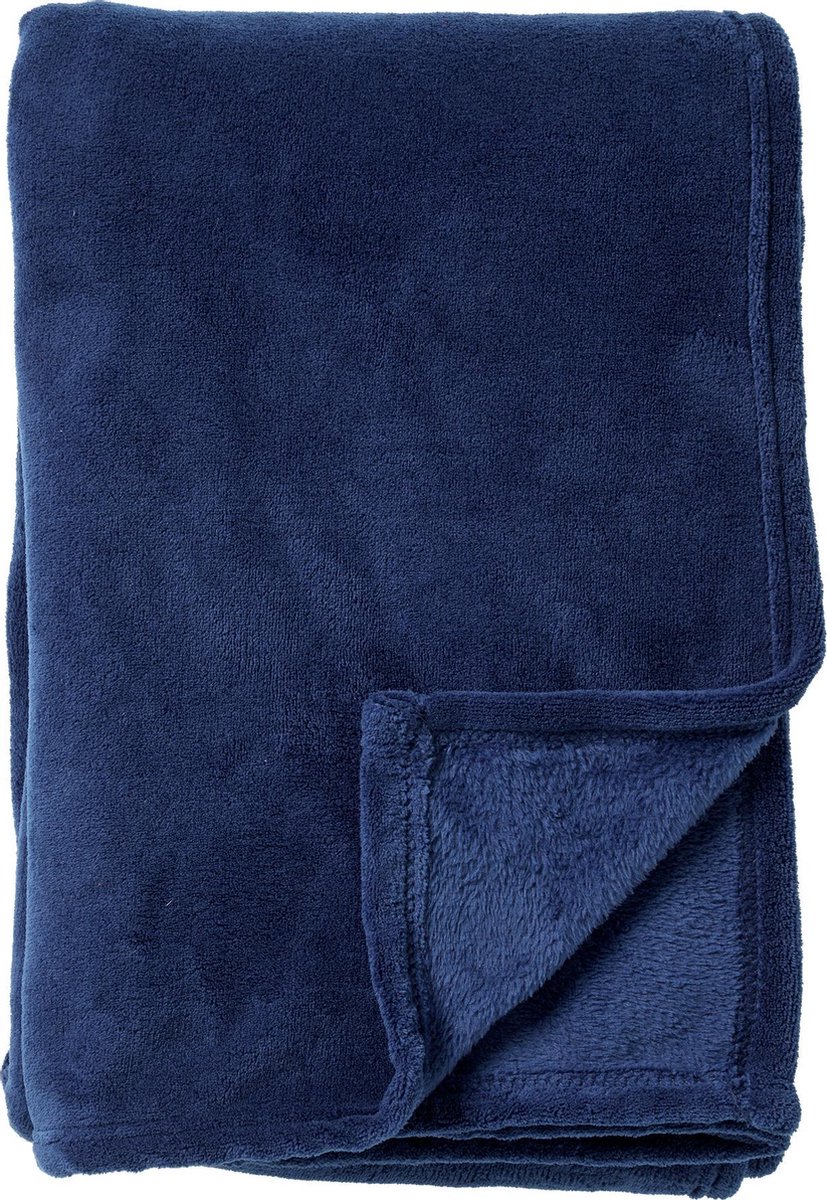 Dutch Decor HARVEY - Plaid van fleece Insignia Blue 150x200 cm