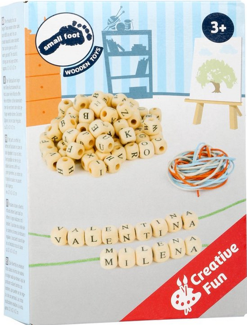 small foot - Armband/ketting maken met houten letter stenen