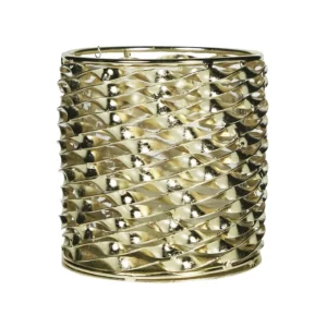 windlicht metaal champagne goud