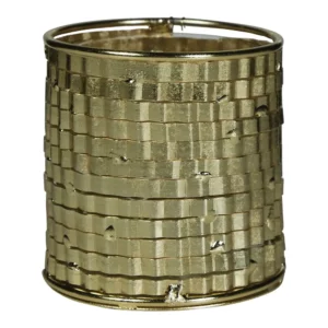 windlicht metaal champagne goud