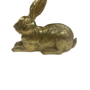 liggend konijn goud ± 10x15cm
