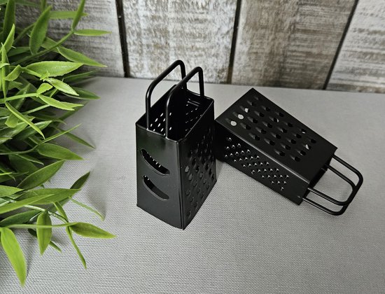 Rasp metaal zwart 7,5 x3.5 x2.5 cm - Afbeelding 2