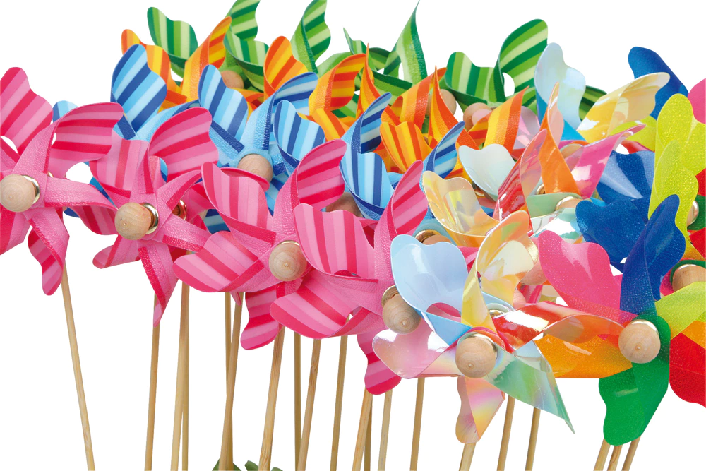 Small Foot - Windmolen met Houten Stok 28cm - Afbeelding 2